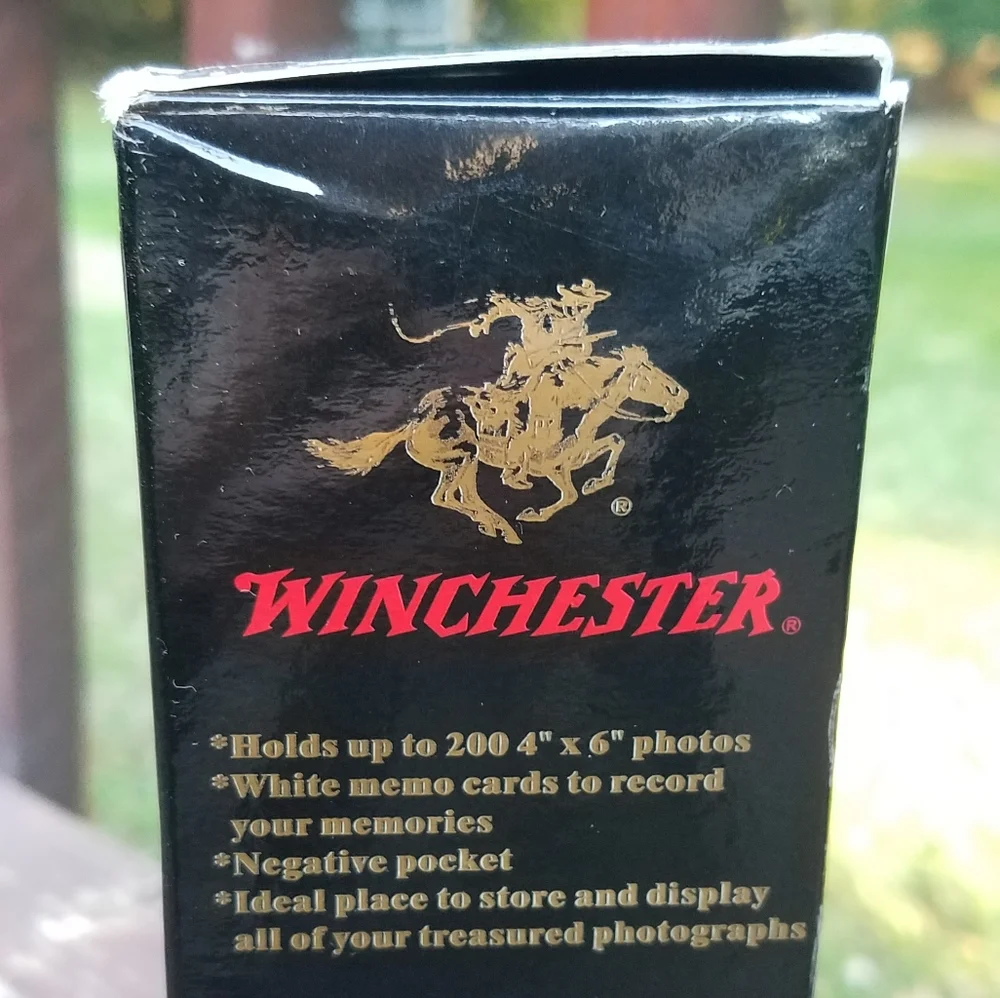 Winchester Photo Album Genuine Leather - BLACK